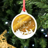 Personalized 3D Silhouette Christmas Ornament | Custom Name