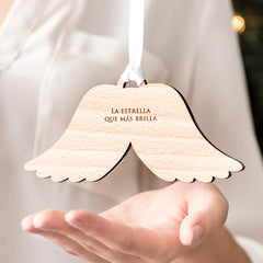 Personalized Angel Wings Memorial Ornament | Custom Engraved Keepsake