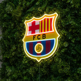 Barcelona FC Badge Neon