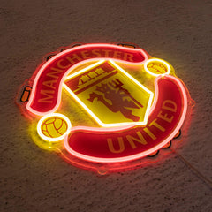 MUN FC Badge Neon