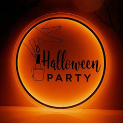 Halloween Party Acrylic Sign | 23.6" (60cm)