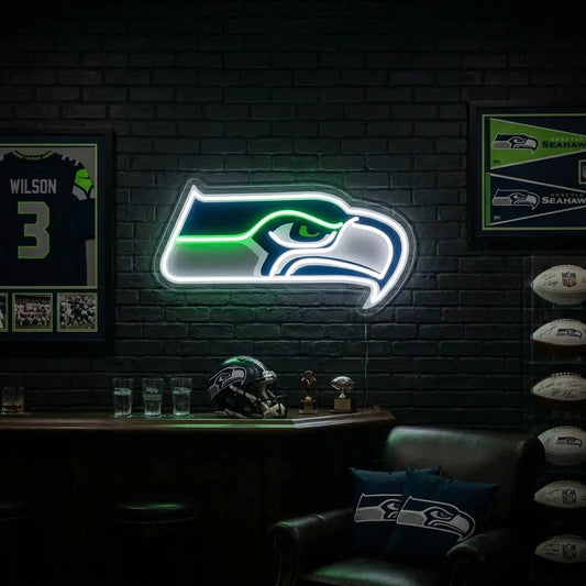 Seattle Seahawks Neon Sign – Custom Logo Neon Sign