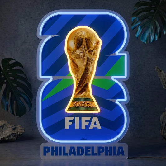 Philadelphia 2026 FIFA World Cup Neon Sign