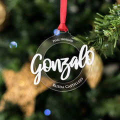 Personalized Name Christmas Ornament | Custom Gift Tag