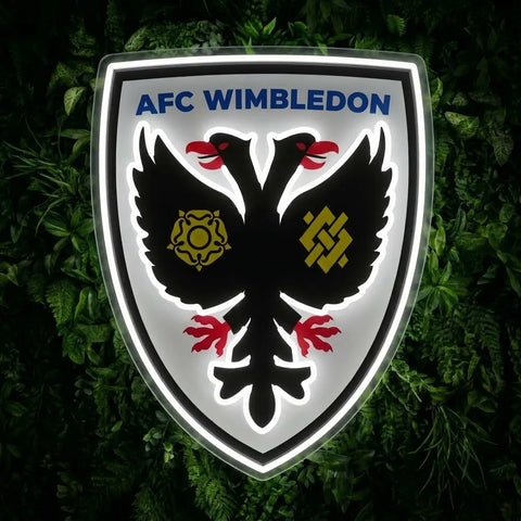 AFC Wimbledon Crests Neon Sign