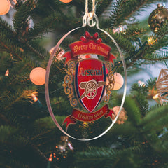Arsenal FC Crest Christmas Ornament