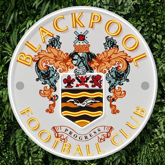 Blackpool Fc Crest Neon Sign