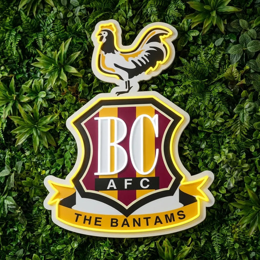 Bradford City Crest Neon Sign