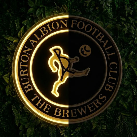Burton Albion Crest Neon Sign