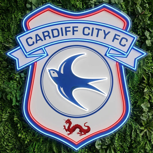 Cardiff City Crest Neon Sign