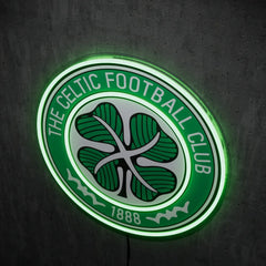 Celtic FC Badge Neon