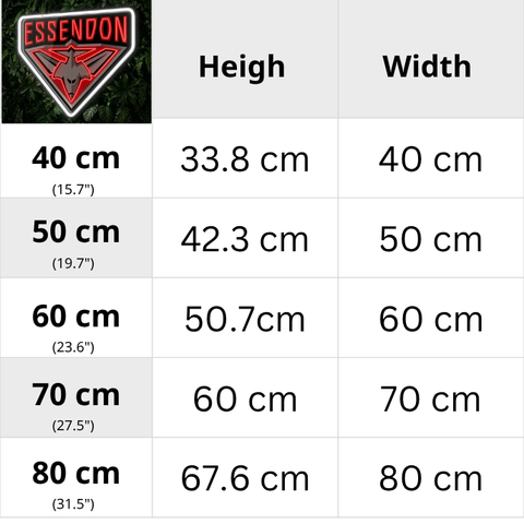 Essendon Neon Sign