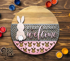 Every Bunny Welcome Door Hanger