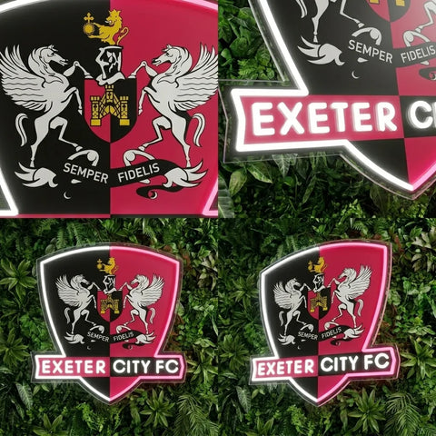 Exeter City Crest Neon Sign