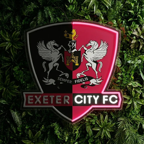Exeter City Crest Neon Sign