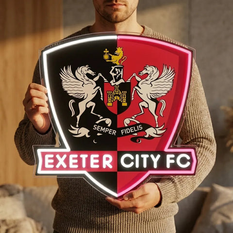 Exeter City Crest Neon Sign
