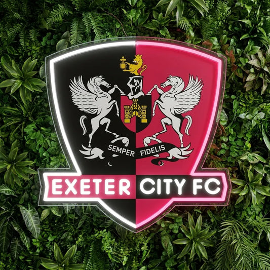Exeter City Crest Neon Sign
