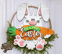 Happy Easter Bunny Door Hanger