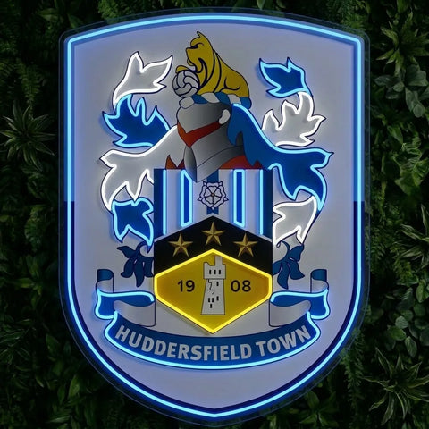 Huddersfield Town Crest Neon Sign
