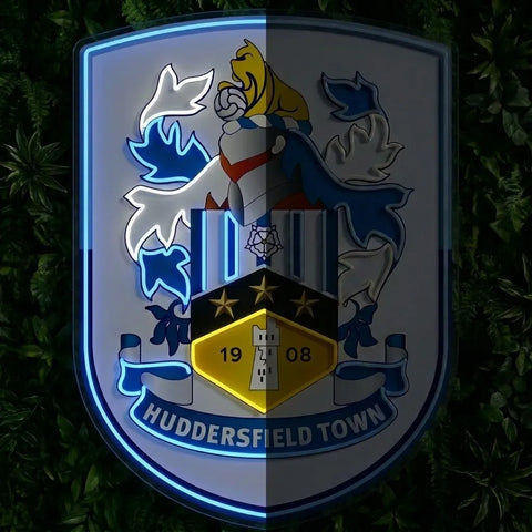 Huddersfield Town Crest Neon Sign