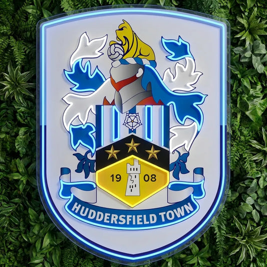 Huddersfield Town Crest Neon Sign