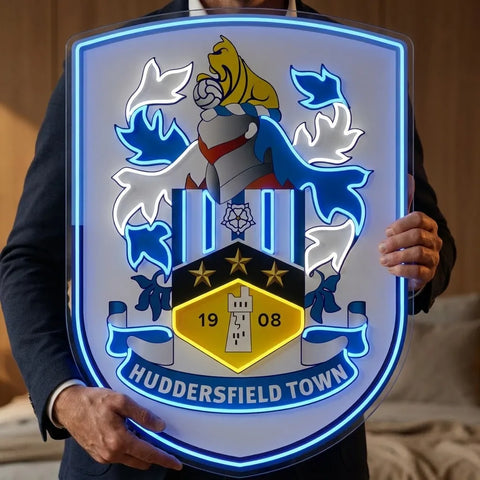 Huddersfield Town Crest Neon Sign