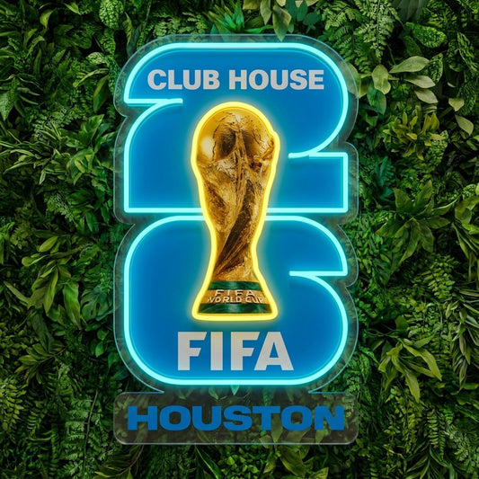 Houston World Cup Neon Sign