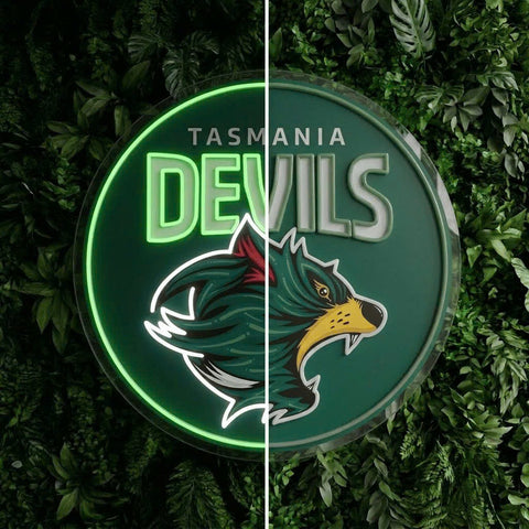Tasmania Devils Neon Sign