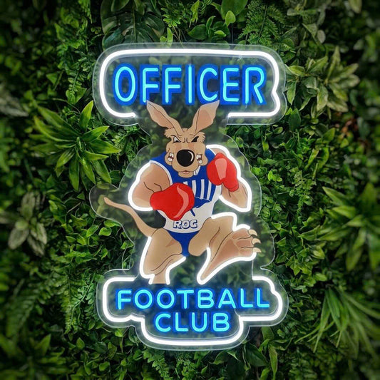 OFFICER FOOTBALL CLUB Neon Sign