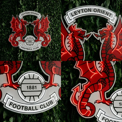 Leyton Orient Crest Neon Sign