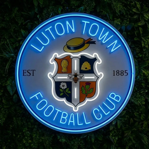 Luton Town Crest Neon Sign