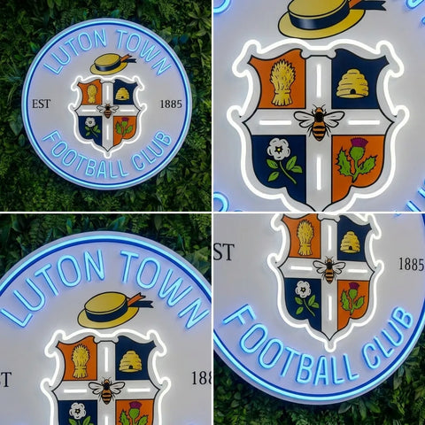 Luton Town Crest Neon Sign