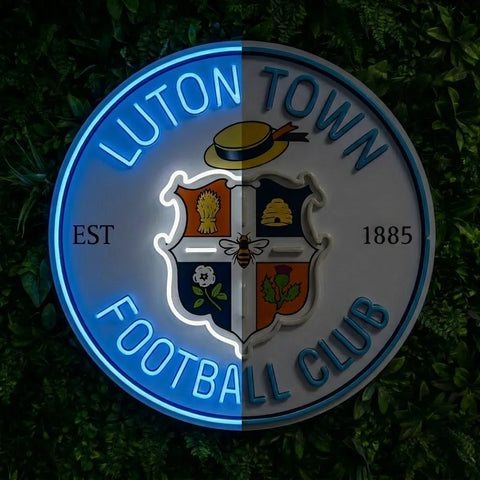 Luton Town Crest Neon Sign