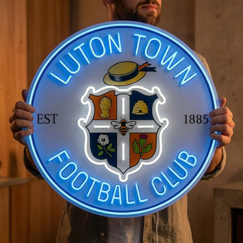 Luton Town Crest Neon Sign