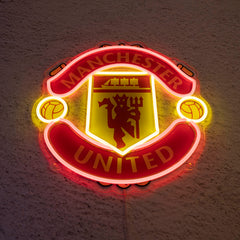 MUN FC Badge Neon