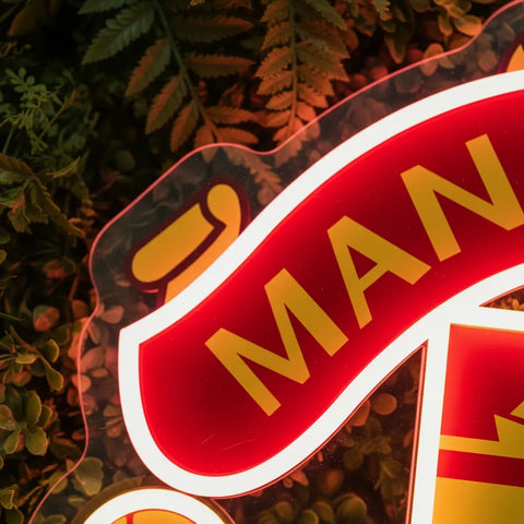 Manchester United Neon Sign