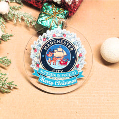 Manchester City Christmas Ornament