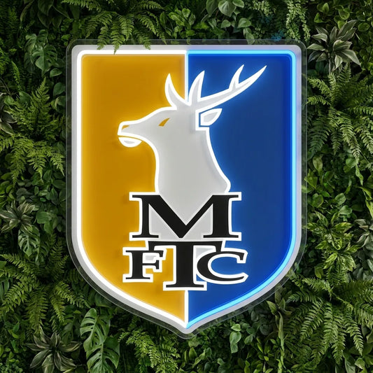 Mansfield Town Crest Neon Sign