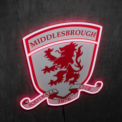 Middlesbrough FC Badge Neon