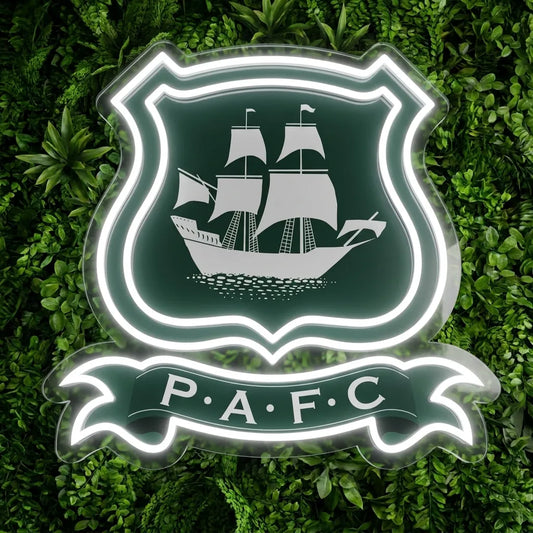Plymouth Argyle Crest Neon Sign