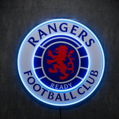 Rangers FC Badge Neon
