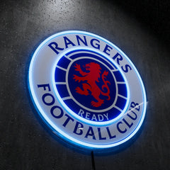 Rangers FC Badge Neon