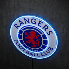 Rangers FC Badge Neon