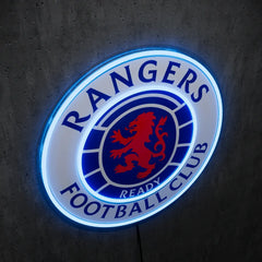 Rangers FC Badge Neon