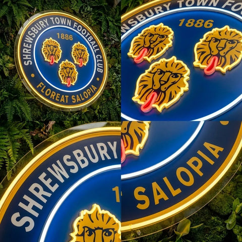Shrewsbury Town Neon Sign