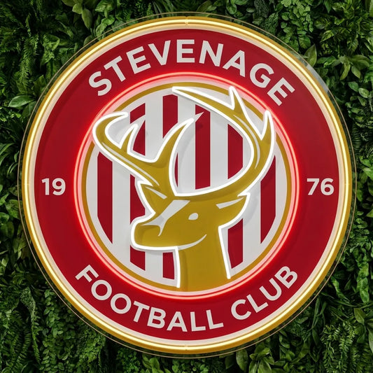Stevenage FC Crest Neon Sign