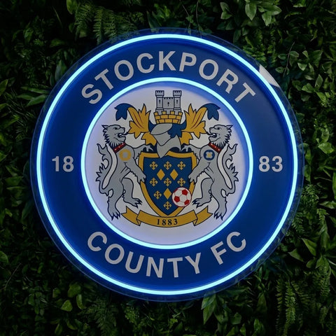 Stockport County FC Crest Neon Sign