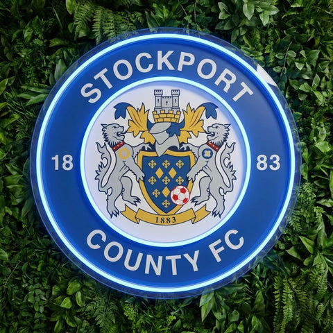 Stockport County FC Crest Neon Sign