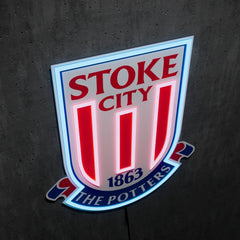 Stoke City FC Badge Neon