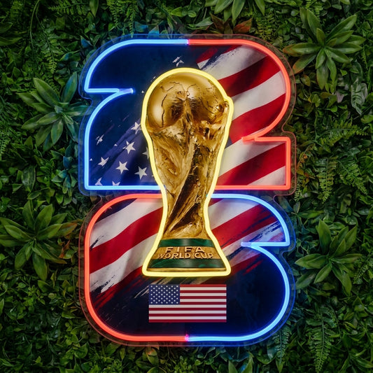USA Custom World Cup Neon Sign